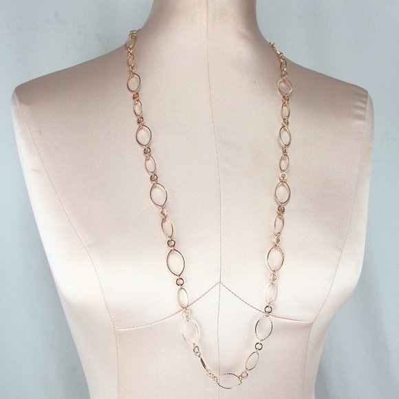32" Long Copper-Tone Necklace